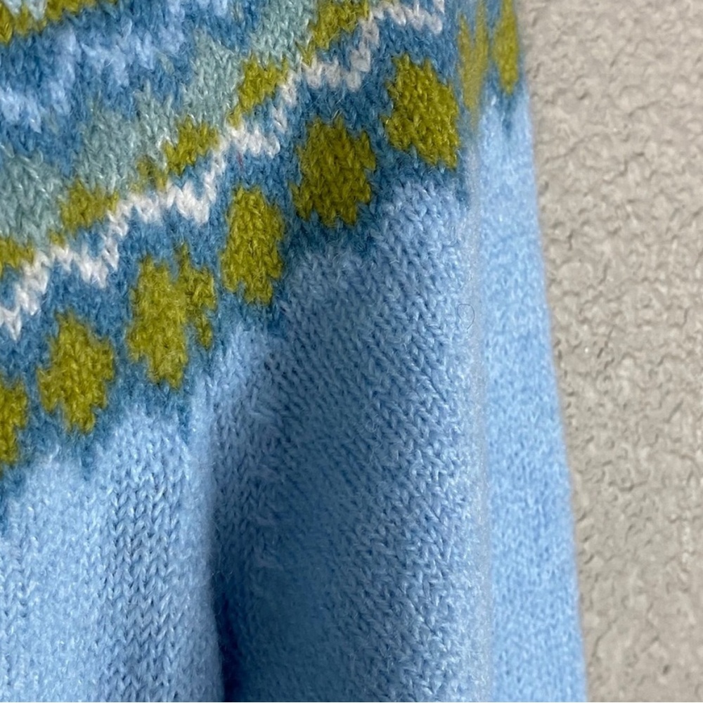 Cynthia Rowley green blue sweater - Picture 4 of 11